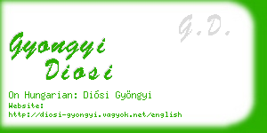 gyongyi diosi business card